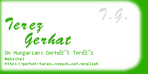 terez gerhat business card